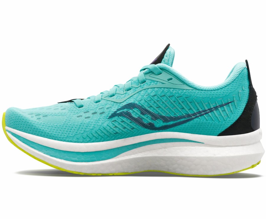 * Saucony Women'S Endorphin Speed 2 (26 Cool Mint/Acid) Footwear