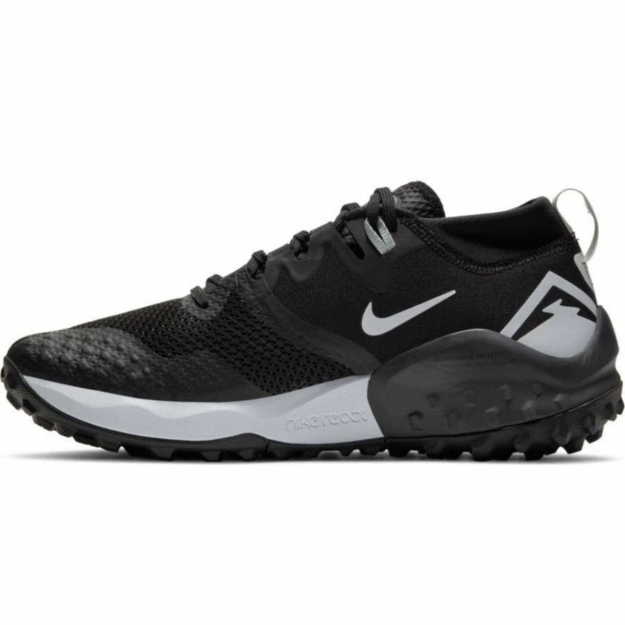 * Nike Men'S Wildhorse 7 (002 Black/Pure Platinum/Anthracite) Footwear