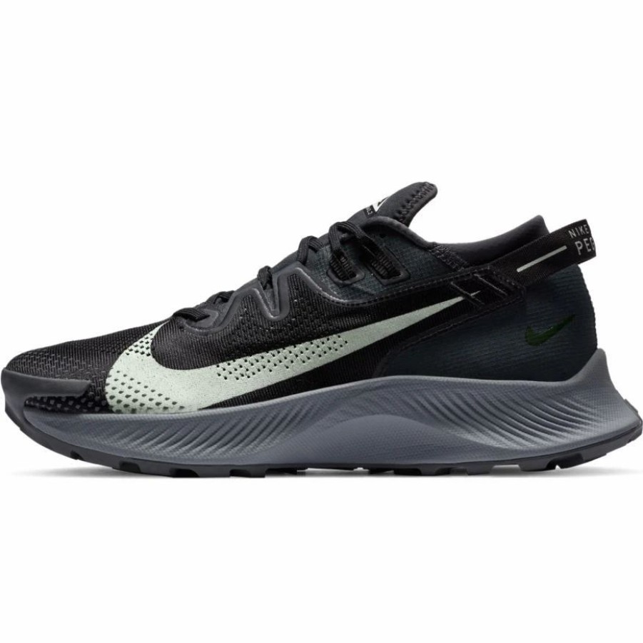 * Nike Men'S Pegasus Trail 2 (002 Black/Dark Smoke Grey/Particle Grey/Spruce Aura) Footwear