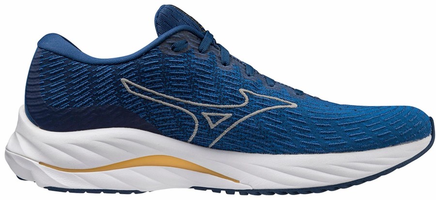 * Mizuno Men'S Wave Rider 26 Ssw (Skvg Snorkel Blue/Vaporous Grey) Footwear