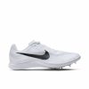 * Nike Uni Zoom Rival Distance (100 White/Black/Metallic Silver) Footwear