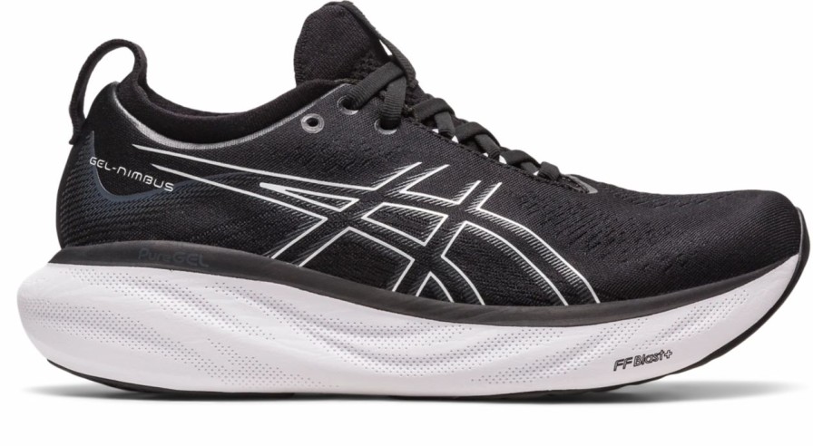 * Asics Women'S Gel-Nimbus 25 (001 Black/Pure Silver) Footwear