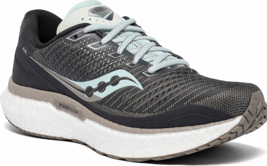 * Saucony Women'S Triumph 18 (40 Charcoal/Sky) Footwear