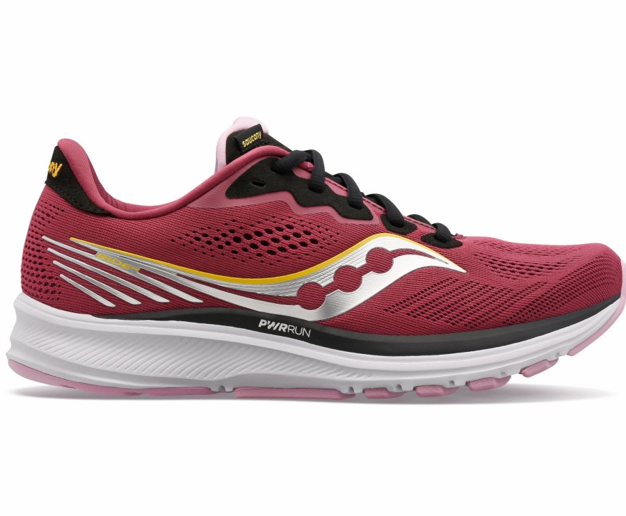 * Saucony Women'S Ride 14 (18 Quartz/Vizi Gold) Footwear