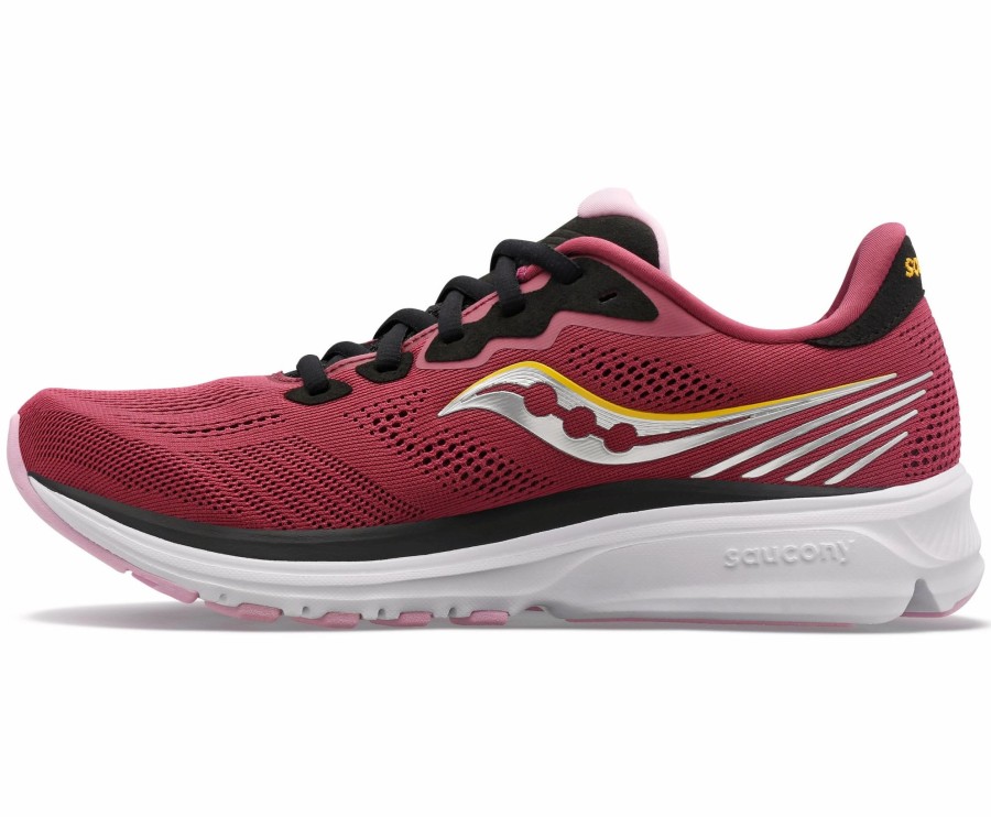 * Saucony Women'S Ride 14 (18 Quartz/Vizi Gold) Footwear