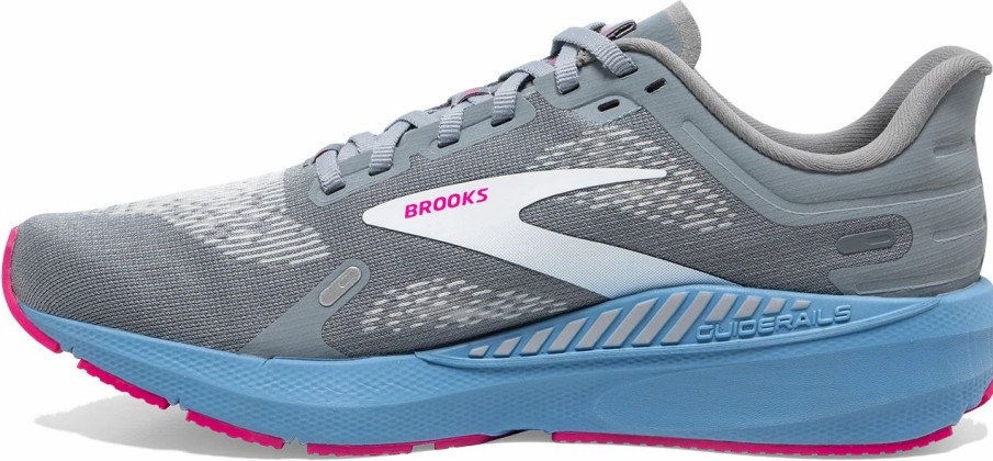 * Brooks Women'S Launch Gts 9 (016 Grey/Blue/Pink) Footwear