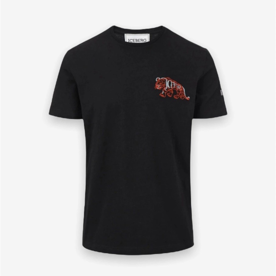 * Iceberg Tiger Tee Black Iceberg