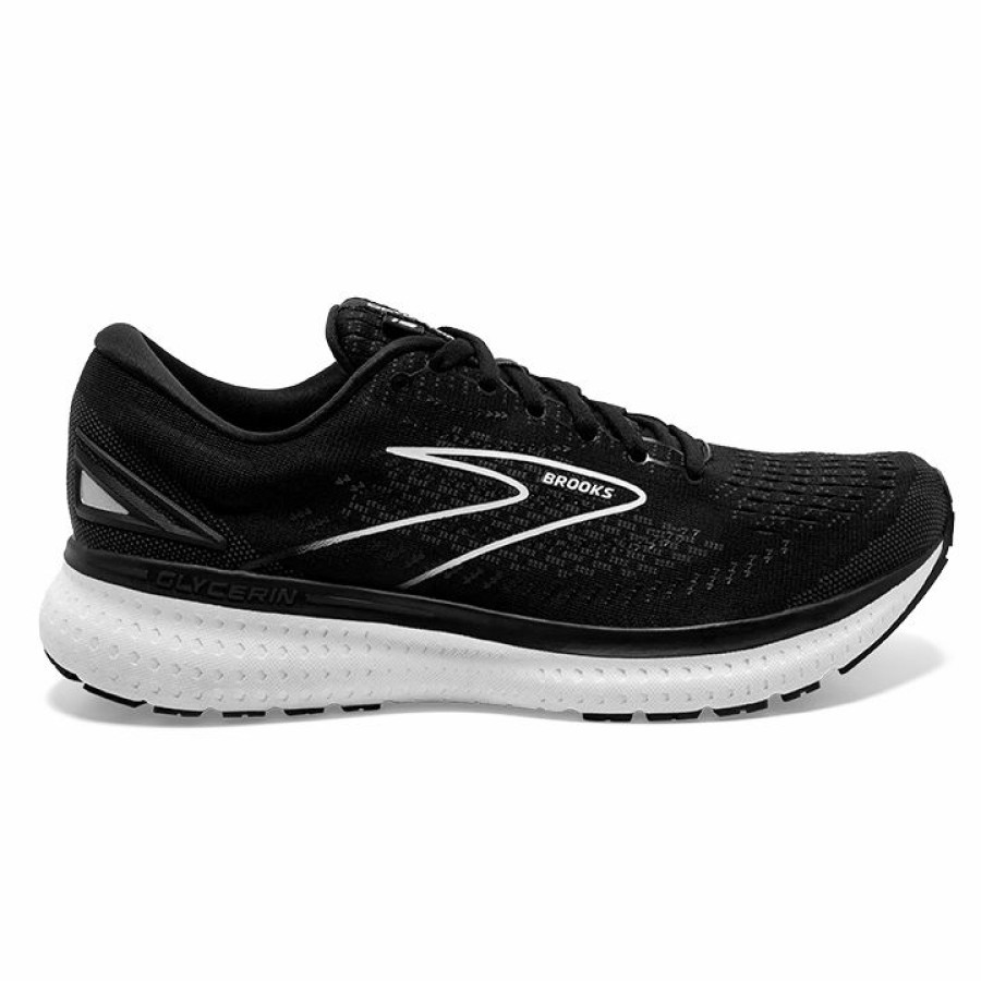 * Brooks Women'S Glycerin 19 (068 Black/White) Footwear