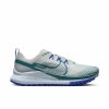 * Nike Men'S React Pegasus Trail 4 (005 Light Silver/Mineral Teal/Racer Blue) Footwear