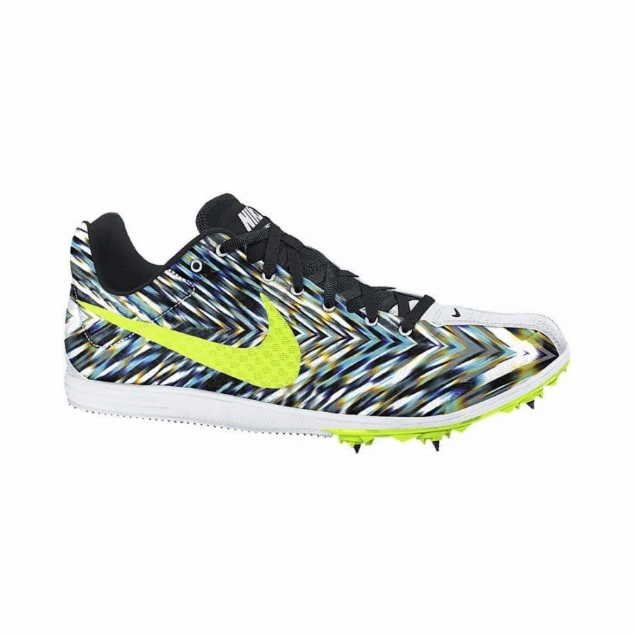 * Nike Uni Zoom Rival D 8 (170 White/Volt-Black) Footwear