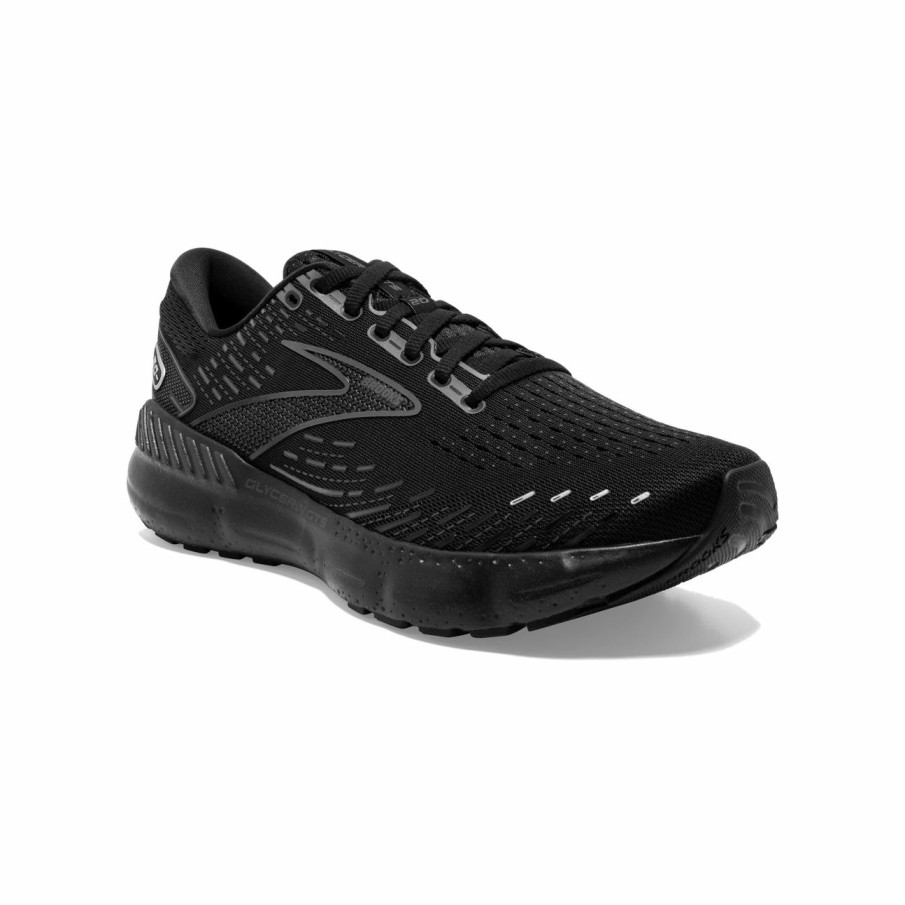 * Brooks Men'S Glycerin Gts 20 (020 Black/Black/Ebony) Footwear