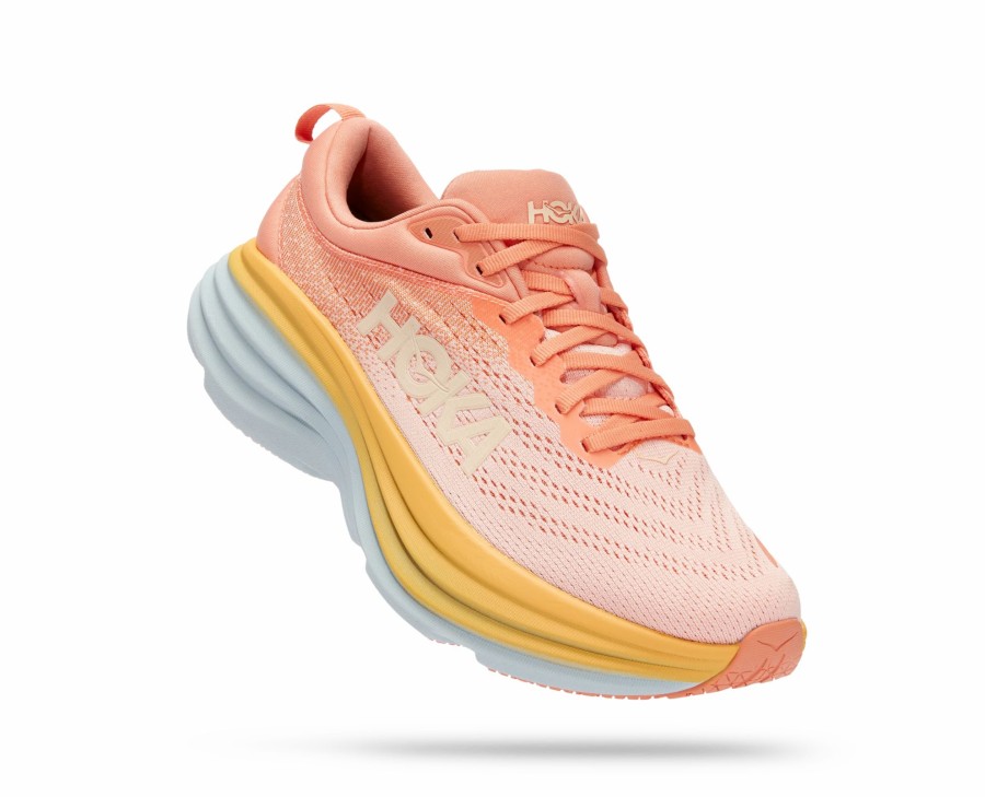 * Hoka Women'S Bondi 8 (Scpp Shell Coral/Peach Parfait) Footwear