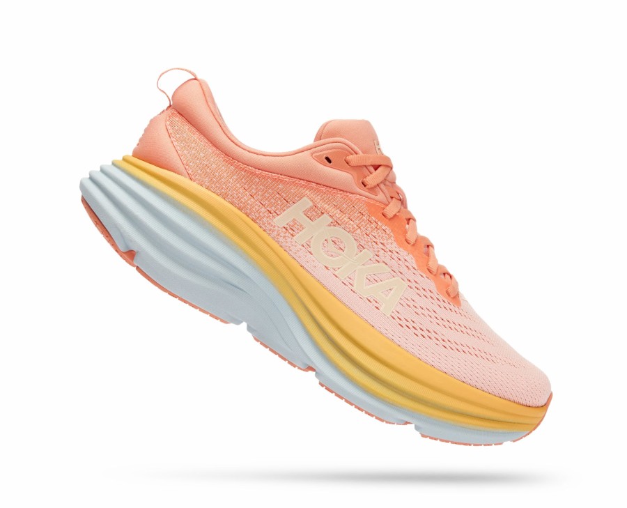 * Hoka Women'S Bondi 8 (Scpp Shell Coral/Peach Parfait) Footwear