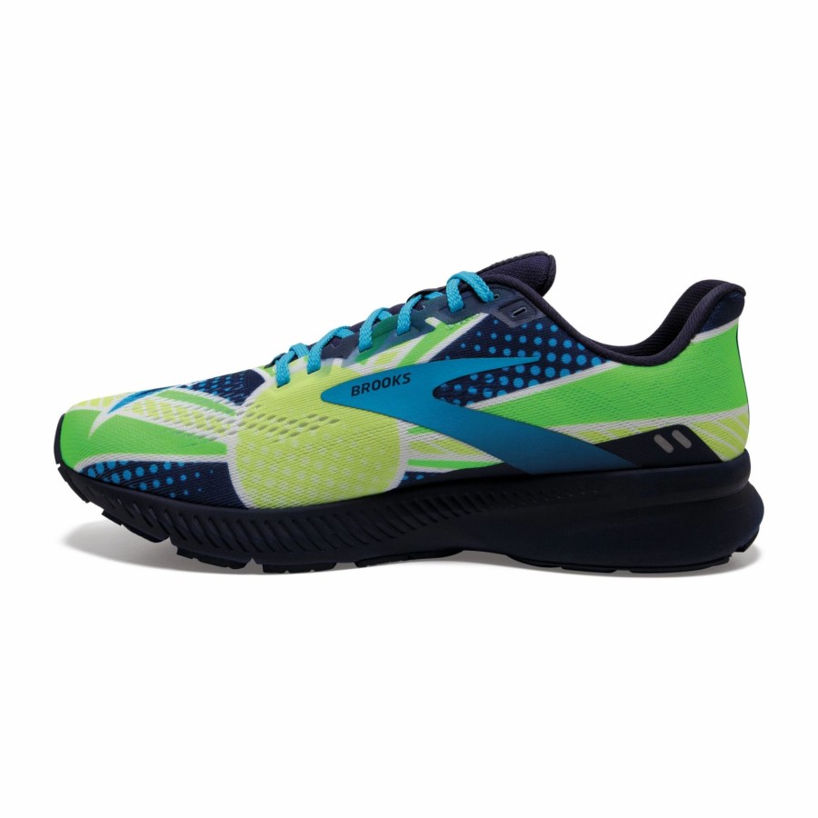 * Brooks Men'S Launch 8 Brave Like Gabe (452 -Navy/Blue/Green) Footwear