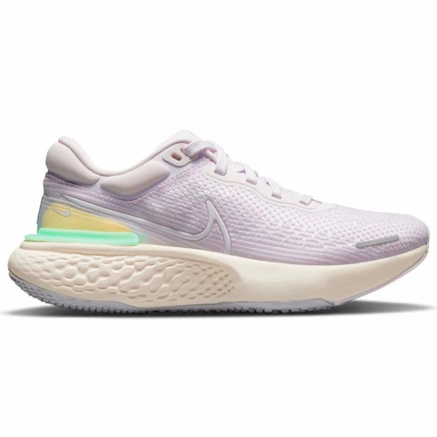 * Nike Women'S Zoomx Invincible Run Flyknit (500 Light Violet/White/Infinite Lilac) Footwear