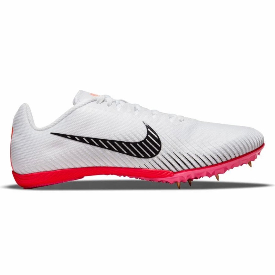 * Nike Uni Zoom Rival M 9 (100 White/Black/Black) Footwear