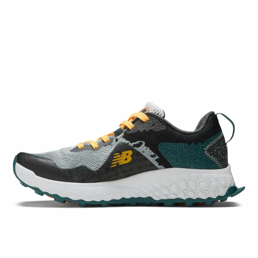 * New Balance Men'S Fresh Foam Hierro V7 (I Concrete/Vintage Teal/Hot Marigold) Footwear