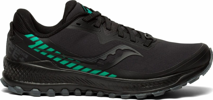 * Saucony Women'S Peregrine Ice+ 2 (1 Black/Jade) Footwear