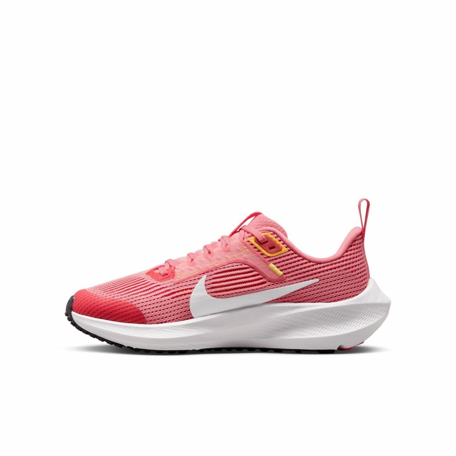 * Nike Kid'S Air Zoom Pegasus 40 (600 Coral Chalk/White-Citron Pulse-Sea) Footwear