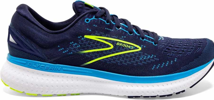 * Brooks Men'S Glycerin 19 (443 Navy/Blue/Nightlife) Footwear