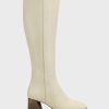 * Aerosoles Maxim Cream Leather Tall Boots