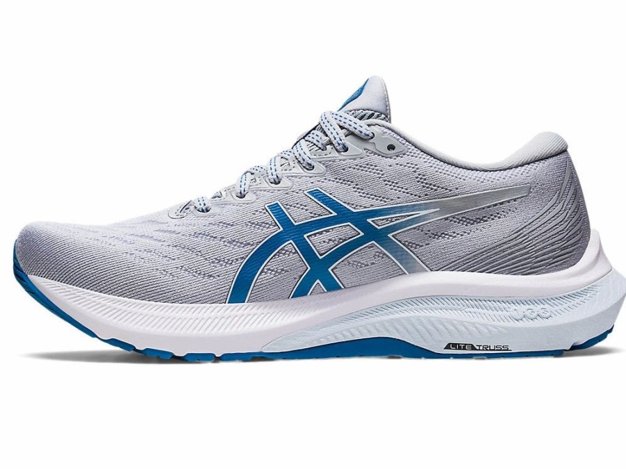 * Asics Women'S Gt-2000 11 Wide (021 Piedmont Grey/Reborn Blue) Footwear