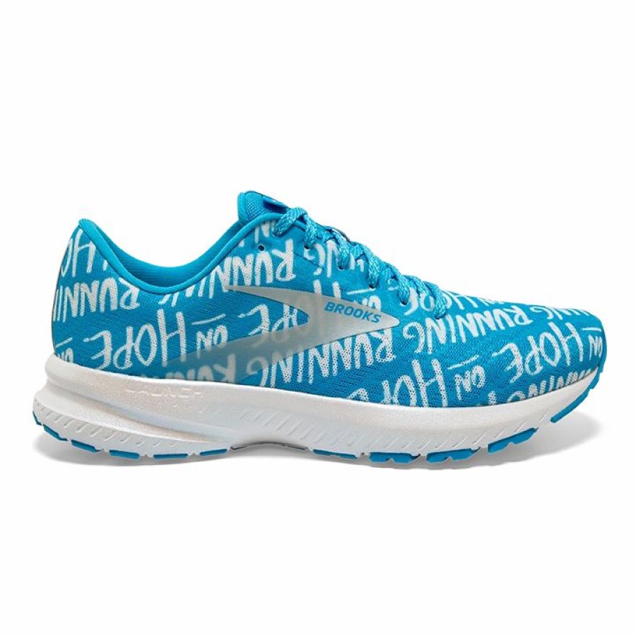 * Brooks Men'S Launch 7 "Brave Like Gabe" (406 Blue/White) Footwear