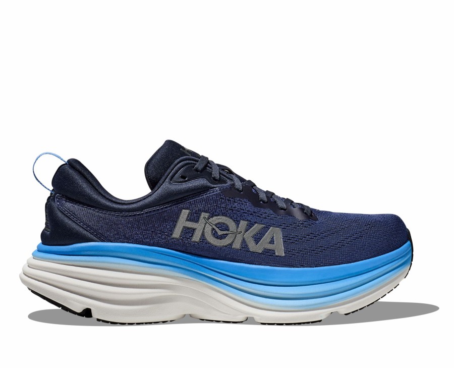 * Hoka Men'S Bondi 8 Wide (Osaa Outer Space/All Aboard) Footwear