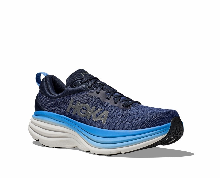 * Hoka Men'S Bondi 8 Wide (Osaa Outer Space/All Aboard) Footwear