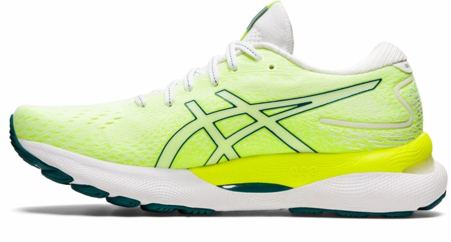 * Asics Women'S Gel-Nimbus 24 (102 White/Velvet Pine) Footwear