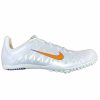 * Nike Uni Zoom Maxcat 3 (185 White/Total Orange-Varsity Purple) Footwear