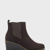 * Aerosoles Brandi Brown Faux Suede Ankle Boots