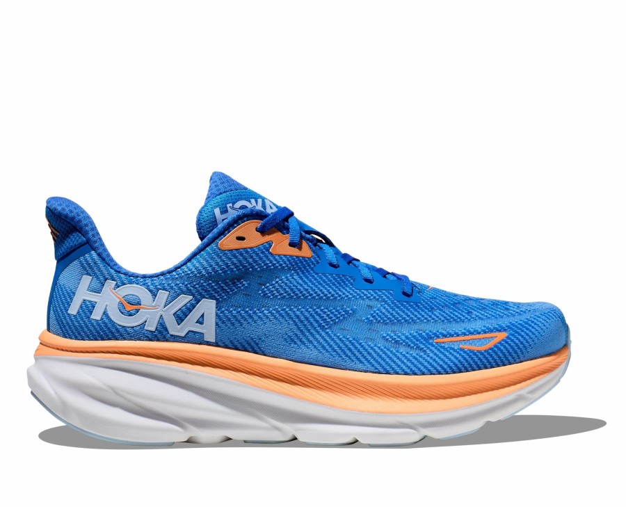 * Hoka Men'S Clifton 9 Wide (Csaa Coastal Sky/All Aboard) Footwear