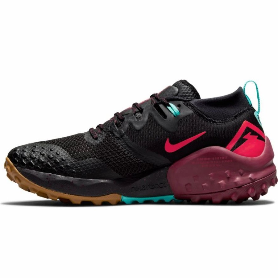 * Nike Men'S Wildhorse 7 (001 Black/Bright Crimson/Dark Beetroot) Footwear