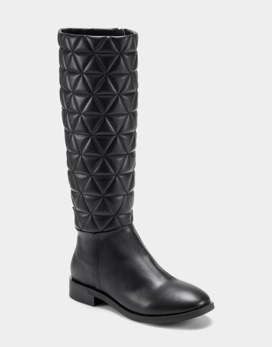 * Aerosoles Berri Black Quilted Tall Boots