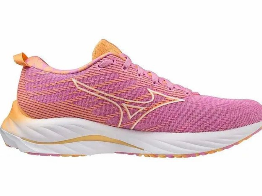 * Mizuno Women'S Wave Rider 26 Roxy (6T00 Cyclamen/White) Footwear