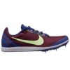 * Nike Women'S Zoom Rival D 10 (600 Bordeaux/Lime Blast-Regency Purple) Footwear