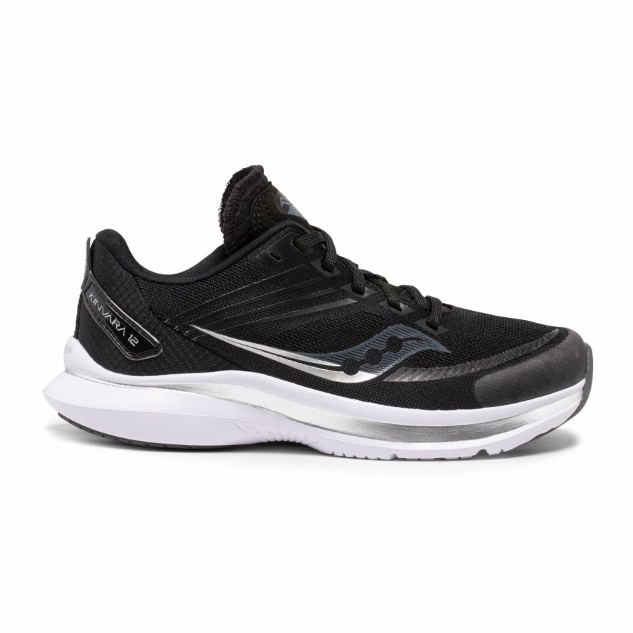 * Saucony Kid'S Kinvara 12 (Black/White) Footwear