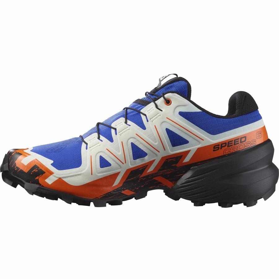 * Salomon Men'S Speedcross 6 (Lapis Blue/Black/Scarlet Ibis) Footwear