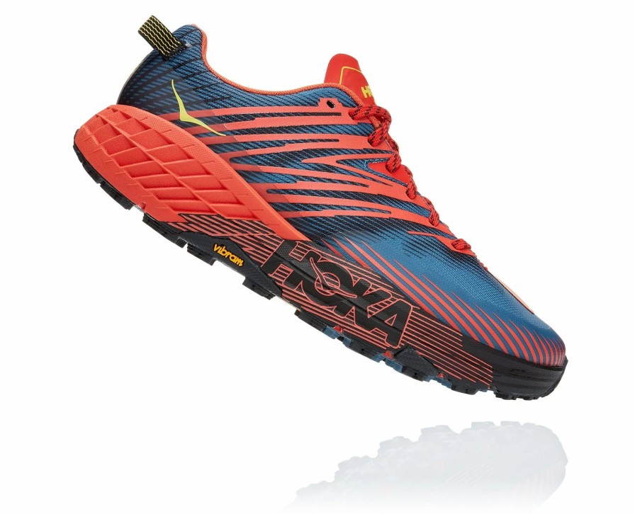 * Hoka Men'S Speedgoat 4 (Fpbl Fiesta/Provincial Blue) Footwear