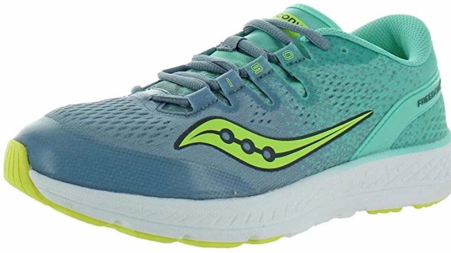 * Saucony Kid'S Freedom Iso (Grey/Teal) Footwear