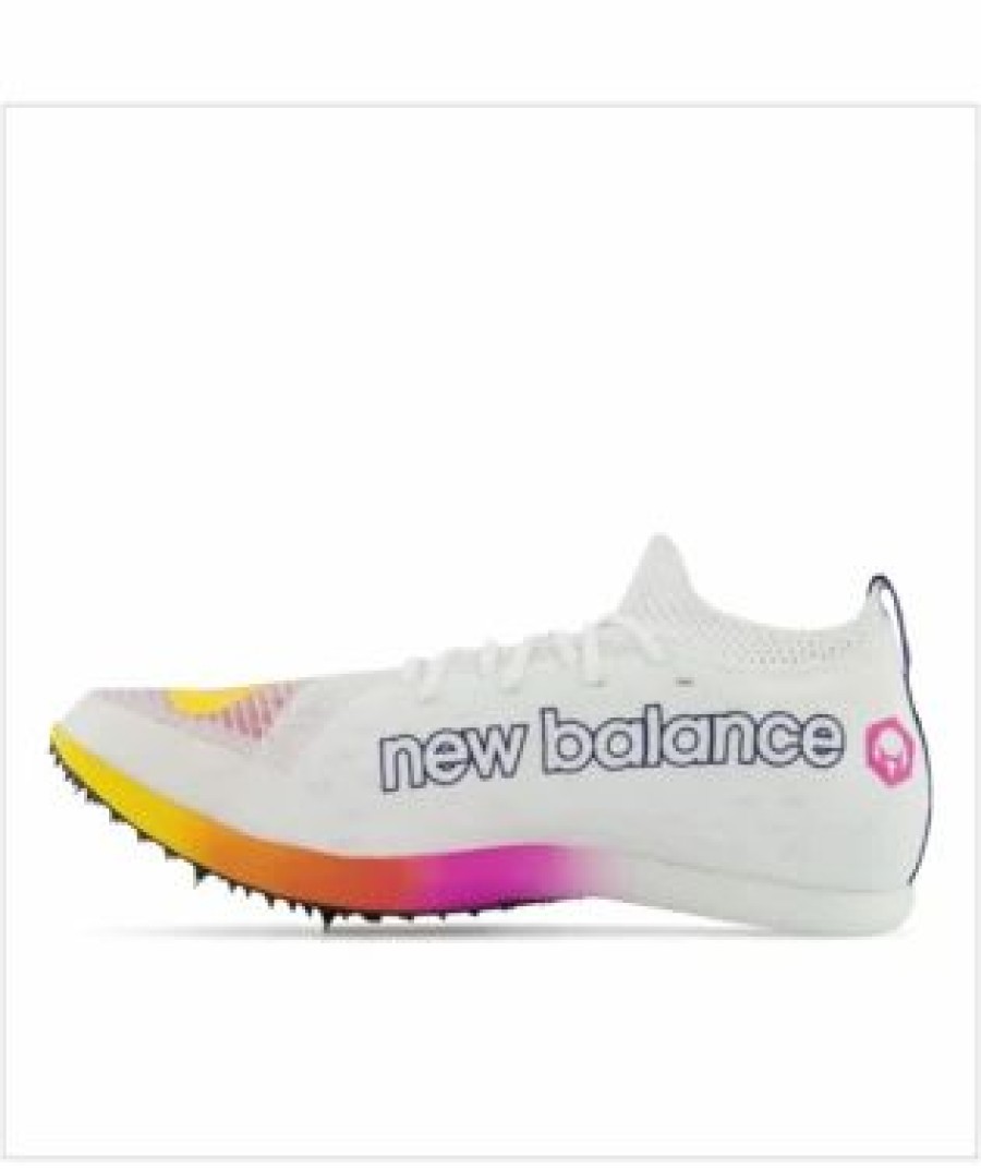 * New Balance Uni Fuelcell Md-X (Re- White/Vibrant Aprioct) Footwear