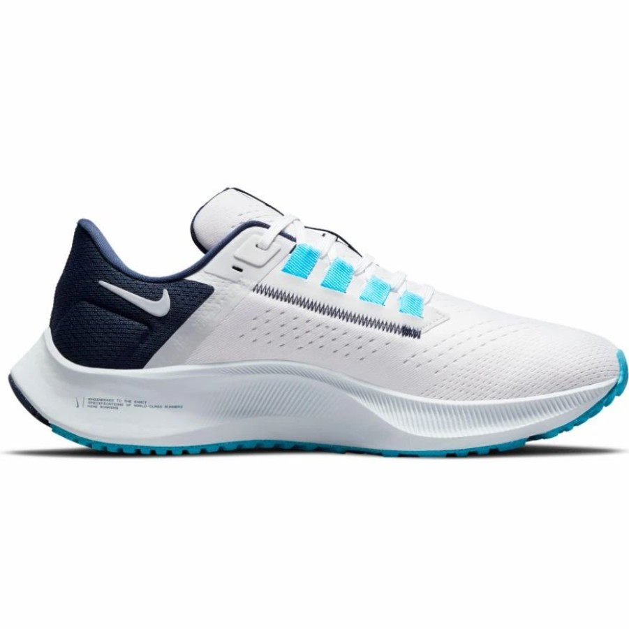 * Nike Men'S Zoom Pegasus 38 (101 White/Wolf Grey/Pure Platinum) Footwear