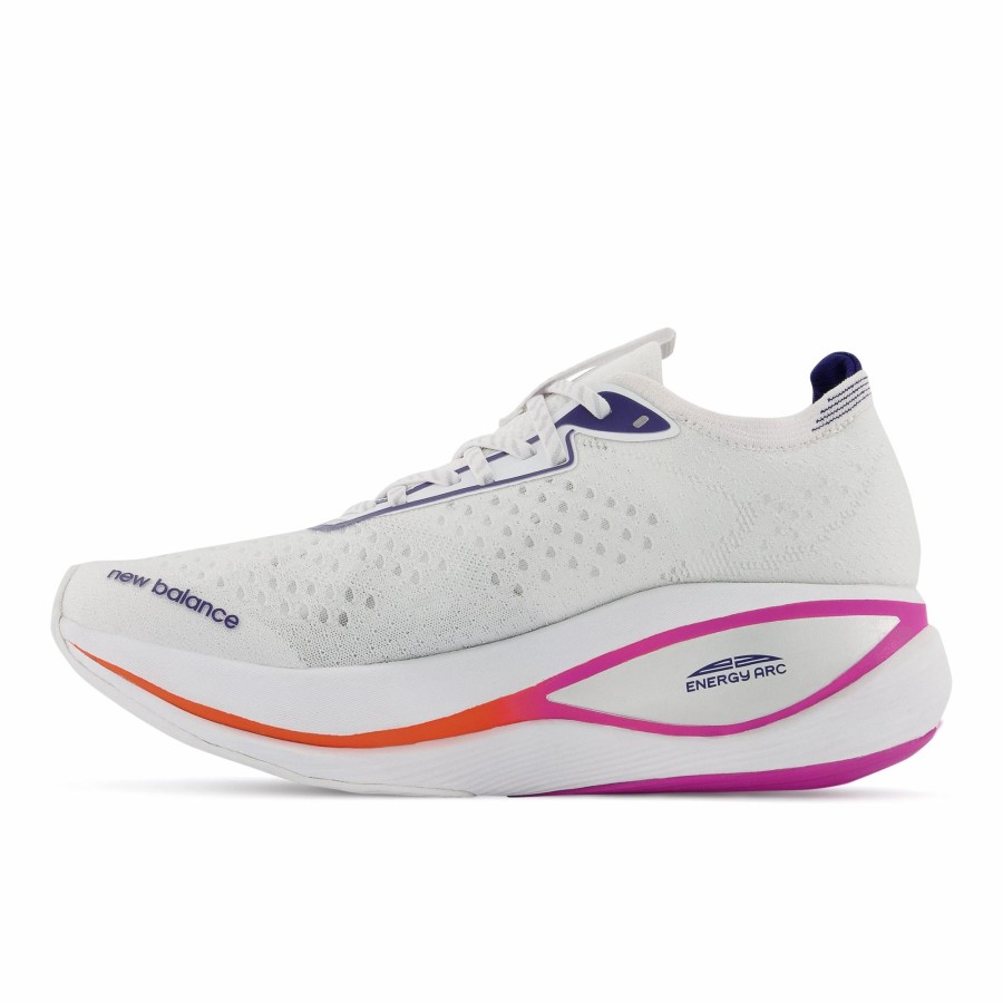 * New Balance Men'S Fuelcell Supercomp Trainer (Lw White/Victory Blue/Magenta Pop) Footwear