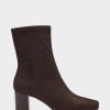 * Aerosoles Miley Brown Faux Suede Ankle Boots