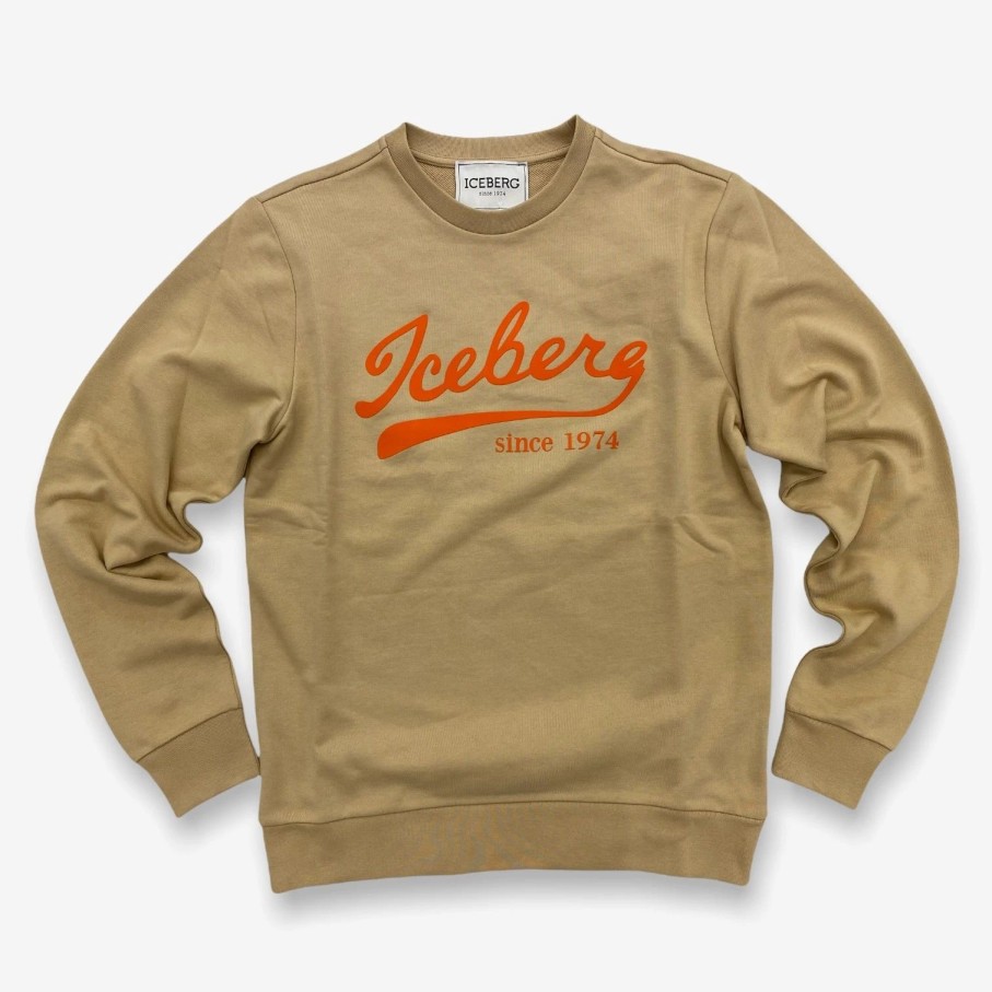 * Iceberg Felpa Crewneck Tan Orange Iceberg