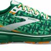 * Brooks Women'S Ghost 15 "Run Lucky" (371 Green/White/Orange) Footwear