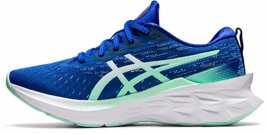 * Asics Women'S Novablast 2 (401 Lapis Lazuli Blue/White) Footwear