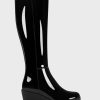 * Aerosoles Brenna Black Patent Tall Boots