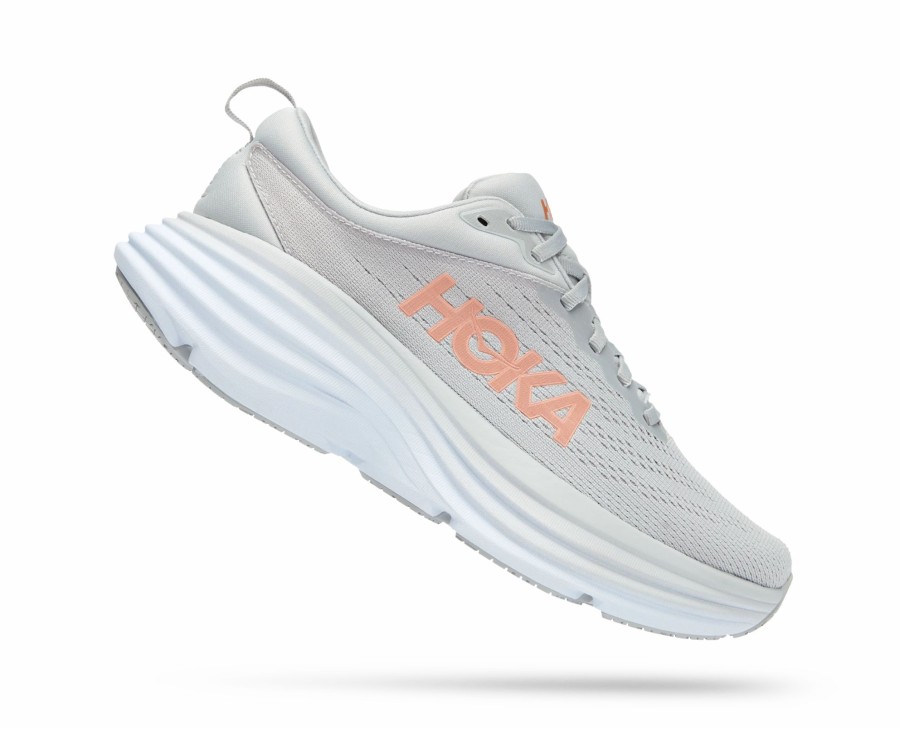 * Hoka Women'S Bondi 8 (Hmlr Harbor Mist/Lunar Rock) Footwear